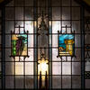  Stained glass windows in Mitten Hall